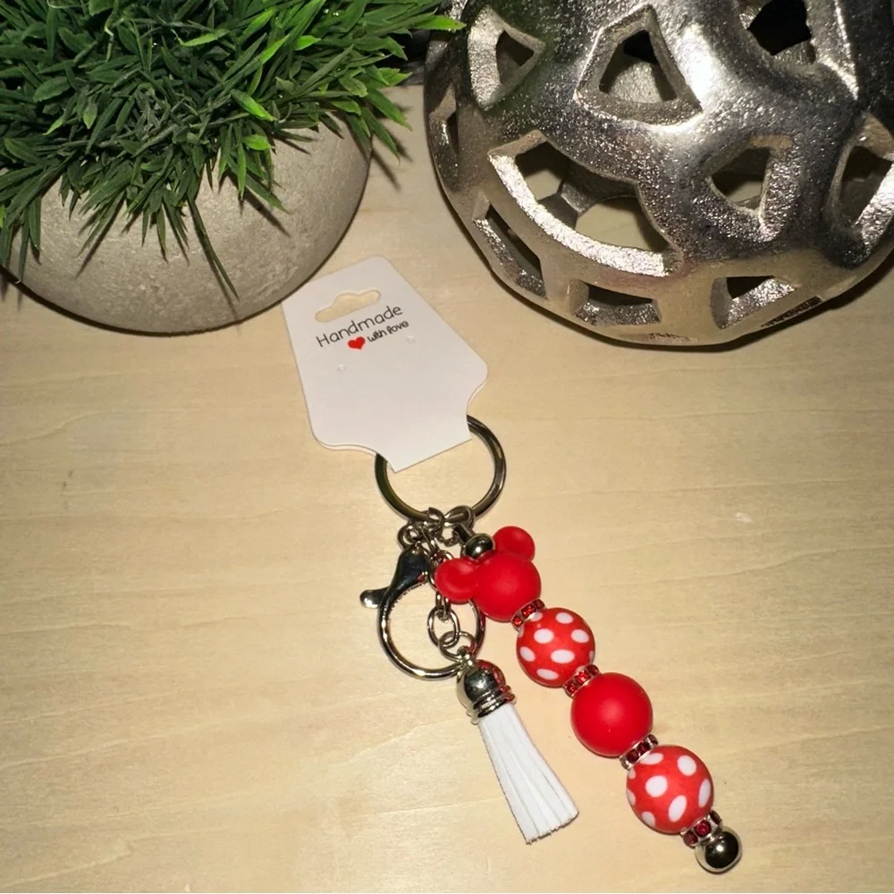 Mickey Mouse‎ Silicone Keychain with Tassel